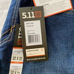 5.11 Defender Flex Jean Slim 648 Sw Indigo - Brand New - 32 x 32